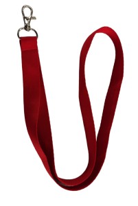 SMYCZ CZERWONA POLIESTROWA 2cm KARABIŃCZYK RYBKA 