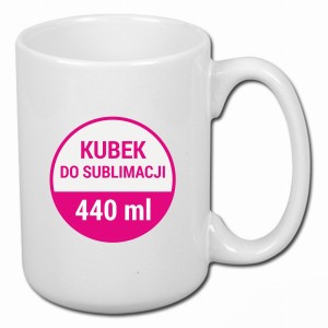 KUBEK do SUBLIMACJI BIAŁY 440ml 