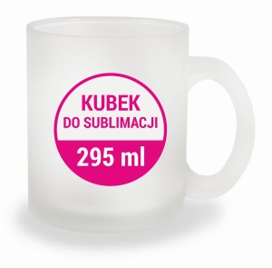 KUBEK do SUBLIMACJI SZRONIONY-MLECZNY 295ml
