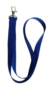 SMYCZ NIEBIESKA POLIESTROWA 2cm KARABIŃCZYK RYBKA 