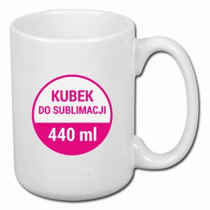 KUBEK do SUBLIMACJI BIAŁY 440ml 